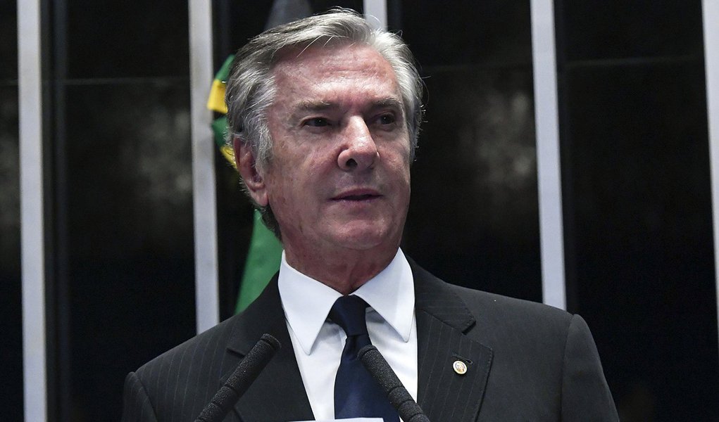 Réu na Lava Jato, Collor presta depoimento no STF (Foto: Geraldo Magela/Agência Senado) Réu na Lava Jato, Collor presta depoimento no STF