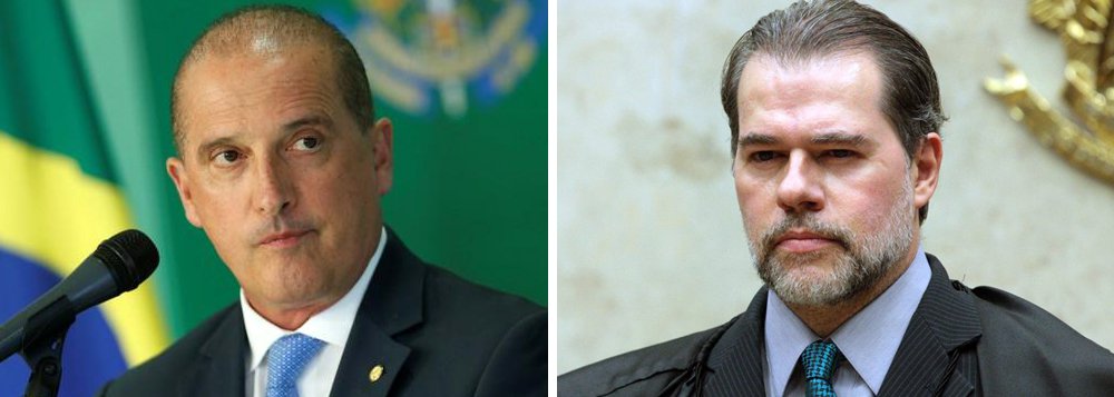 Articulador da CPI do Judiciário, Onyx tem encontro fora da agenda com Toffoli Articulador da CPI do Judiciário, Onyx tem encontro fora da agenda com Toffoli