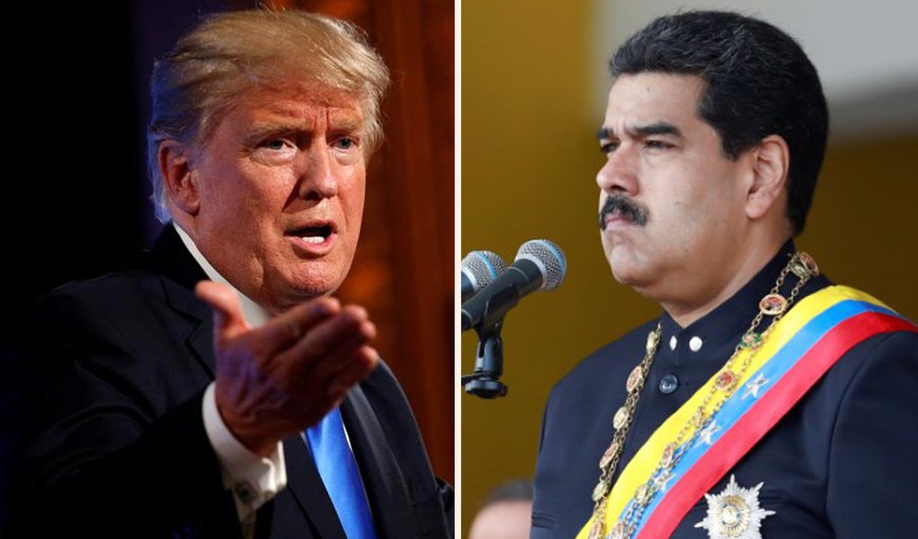 Trump diz que está com o povo da Venezuela Trump diz que está com o povo da Venezuela