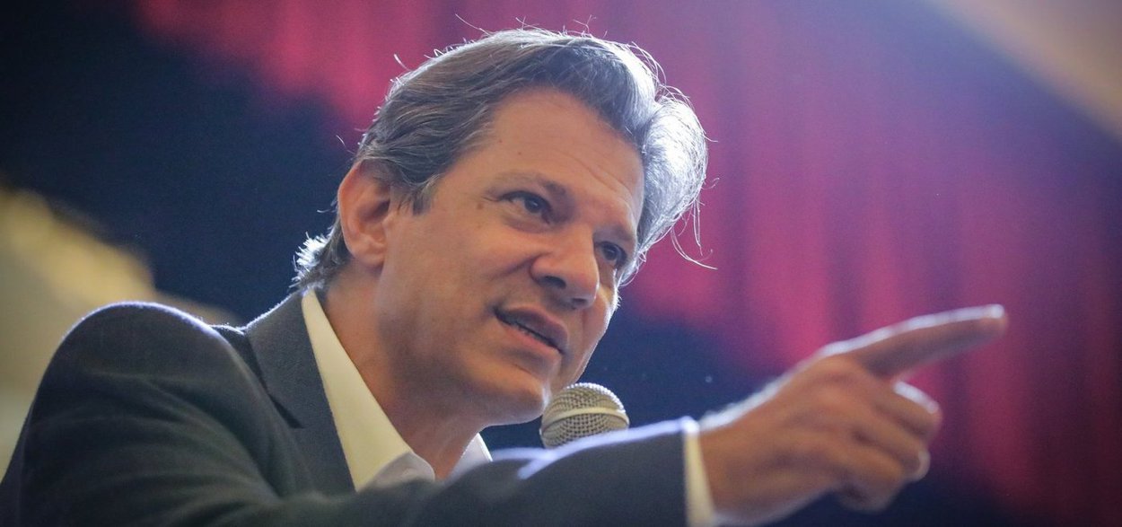 Haddad: nunca passou pela minha cabeça sair do PT (Foto: Ricardo Stuckert) Haddad: nunca passou pela minha cabeça sair do PT