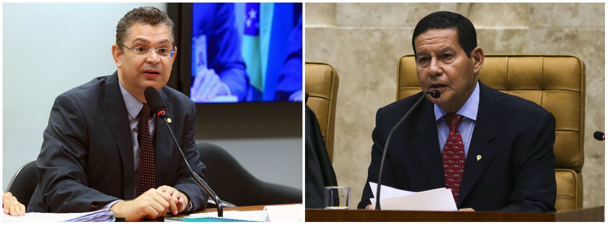 Líder da frente evangélica parte para a guerra contra Mourão (Foto: Esq.: Alex Ferreira - Câmara / Dir.: José Cruz - ABR) Líder da frente evangélica parte para a guerra contra Mourão