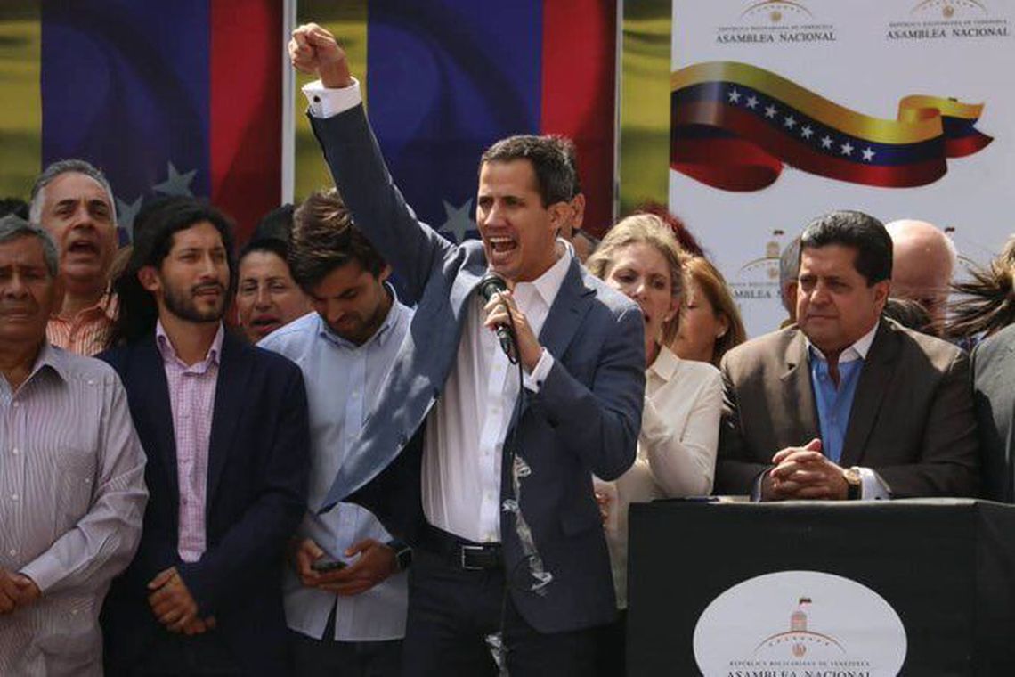 Guaidó monta cenário de conflito para receber 'ajuda humanitária' com participação do Brasil Guaidó monta cenário de conflito para receber 'ajuda humanitária' com participação do Brasil