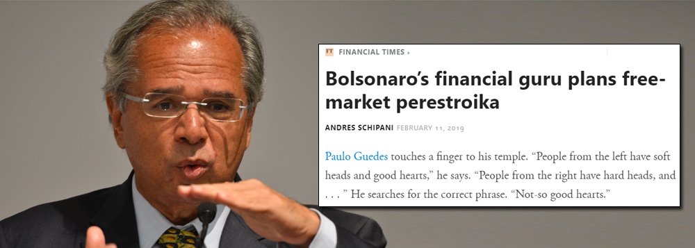 Guedes: antes de Bolsonaro, o Brasil era democracia de uma perna só Guedes: antes de Bolsonaro, o Brasil era democracia de uma perna só