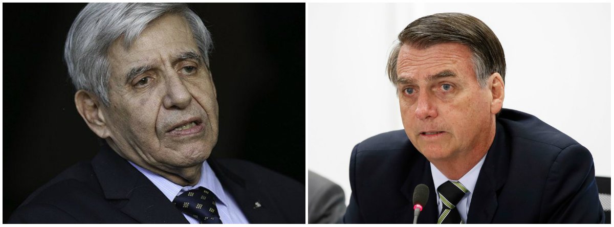 Heleno manda; Bolsonaro é refém dos generais (Foto: Esq.: Fabio Pozzebom - ABR / Dir.: Alan Santos - PR) Heleno manda; Bolsonaro é refém dos generais