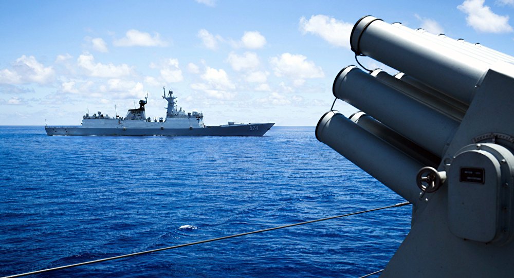 Barcos de guerra dos EUA são são avistados perto de ilhas disputadas pela China Barcos de guerra dos EUA são são avistados perto de ilhas disputadas pela China