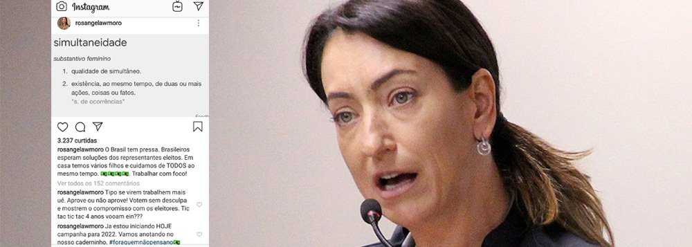 Esposa de Sergio Moro para os congressistas: 'se virem, trabalhem mais' Esposa de Sergio Moro para os congressistas: 'se virem, trabalhem mais'