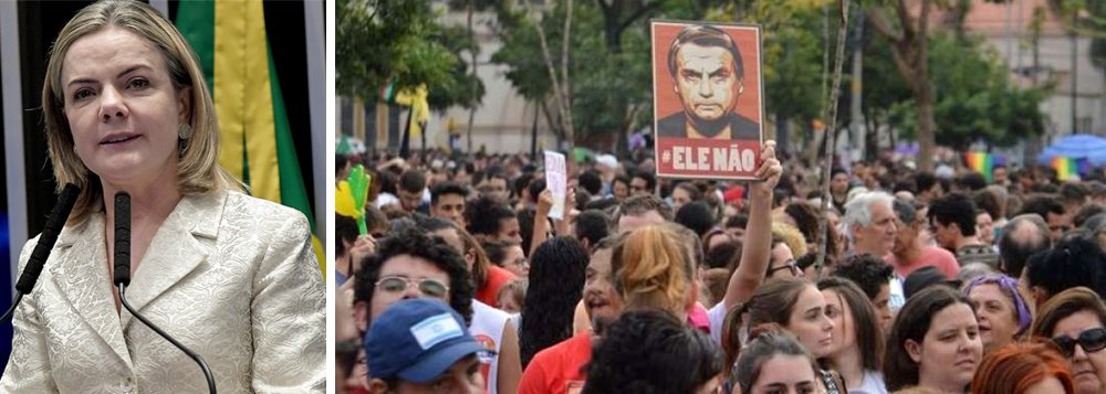 Gleisi: tendência ao autoritarismo é forte e devemos fazer resistência Gleisi: tendência ao autoritarismo é forte e devemos fazer resistência
