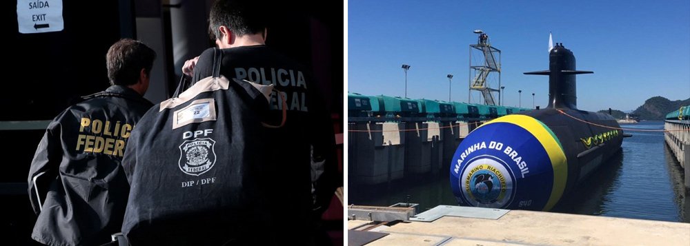 PF investiga cobrança de propina em construção de submarino da Marinha PF investiga cobrança de propina em construção de submarino da Marinha