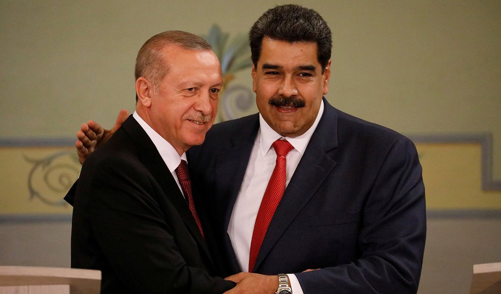 Erdogan oferece apoio a Maduro na Venezuela (Foto: REUTERS/Manaure Quintero) Erdogan oferece apoio a Maduro na Venezuela