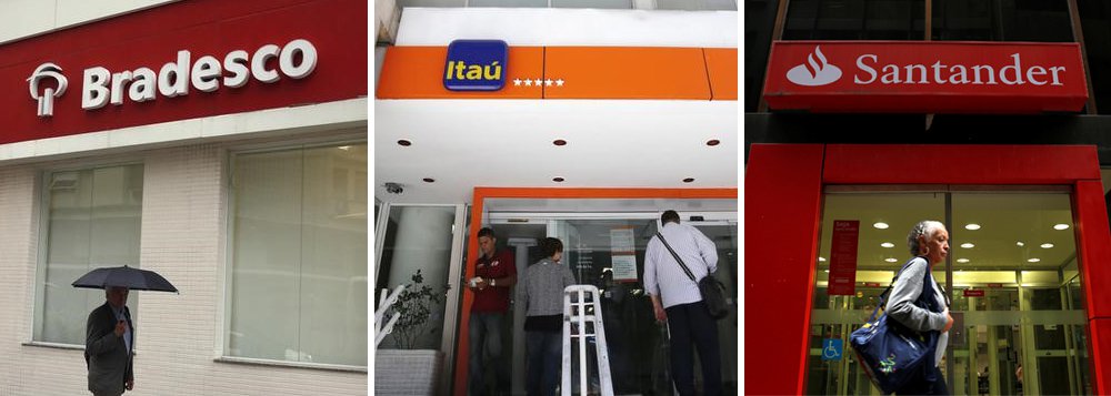 Lucro do Bradesco, Itaú e Santander cresce 10,84% e vai a R$ 59,6 bi Lucro do Bradesco, Itaú e Santander cresce 10,84% e vai a R$ 59,6 bi
