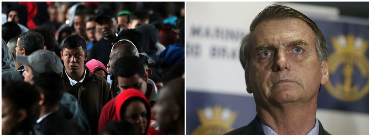 Dieese: desalento e informalidade devem aumentar no governo Bolsonaro (Foto: Esq.: Paulo Whitaker - Reuters / Dir.: Tânia Rêgo - ABR) Dieese: desalento e informalidade devem aumentar no governo Bolsonaro