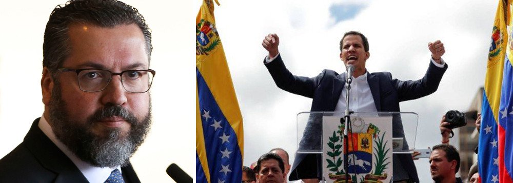 Chanceler de Bolsonaro rejeita diálogo e apoia golpe na Venezuela Chanceler de Bolsonaro rejeita diálogo e apoia golpe na Venezuela