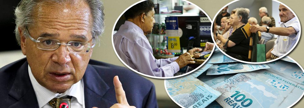 Guedes quer empresas dando dinheiro para bancos na nova Previdência Guedes quer empresas dando dinheiro para bancos na nova Previdência
