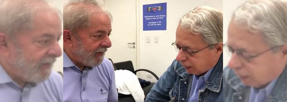 Frei Betto: apertam cada vez mais as algemas de Lula (Foto: Reprodução/Youtube) Frei Betto: apertam cada vez mais as algemas de Lula