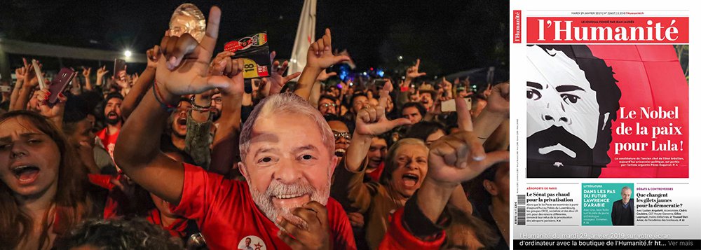 Jornal francês abraça a causa de Lula Nobel da Paz Jornal francês abraça a causa de Lula Nobel da Paz