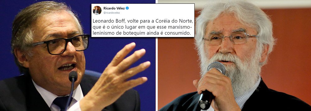 Ministro da Educação de Bolsonaro agride Boff Ministro da Educação de Bolsonaro agride Boff