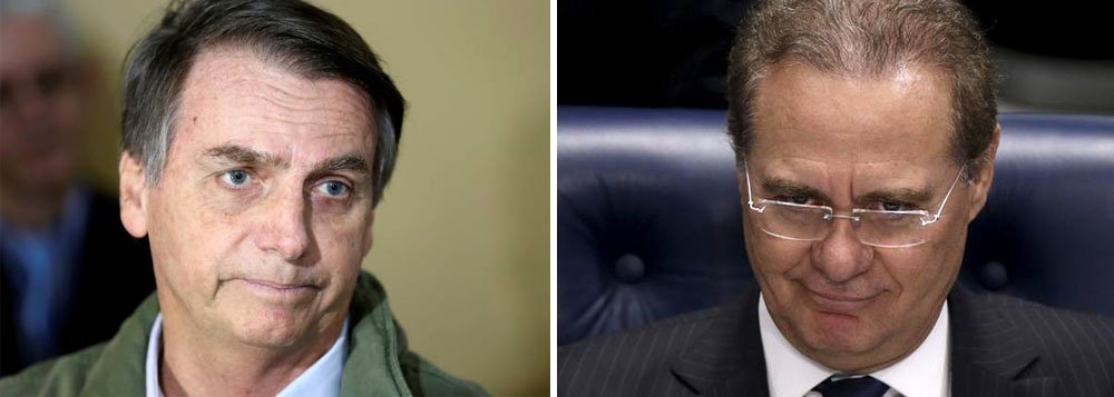 Bolsonaro liga para Renan após MDB o escolher para disputar o Senado Bolsonaro liga para Renan após MDB o escolher para disputar o Senado