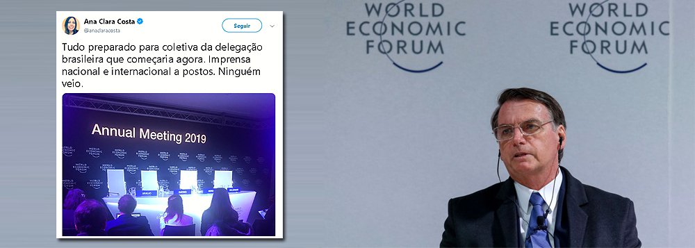 Bolsonaro diz que recuou de entrevista em Davos porque 'não tinha novidade para apresentar' Bolsonaro diz que recuou de entrevista em Davos porque 'não tinha novidade para apresentar'