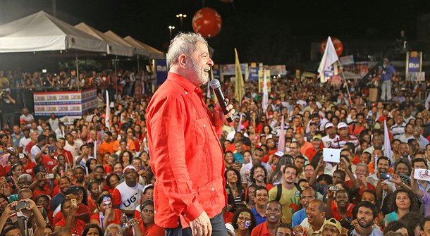 Liberdade e Nobel da Paz a Lula (Foto: Stuckert) Liberdade e Nobel da Paz a Lula