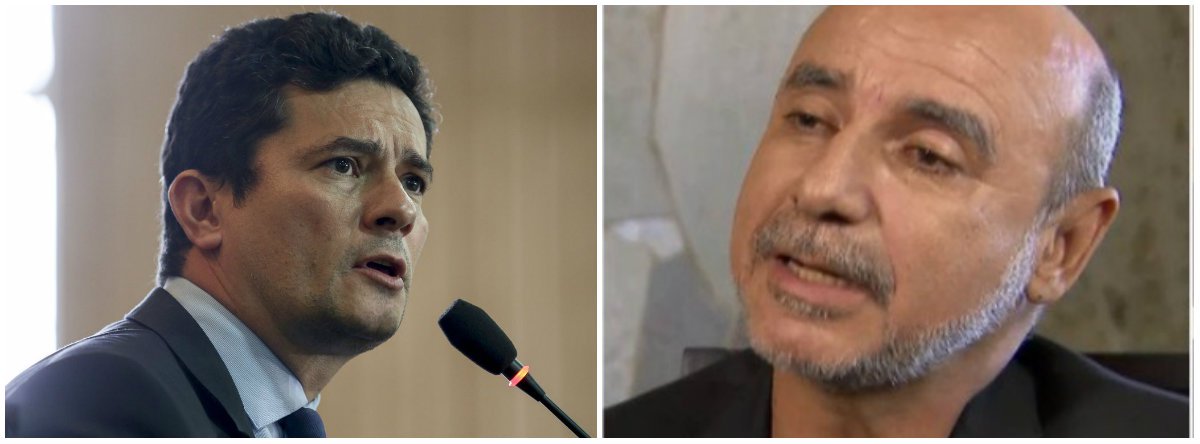 Em Davos, Moro fala sobre corrupção, mas desconversa sobre o caso Queiroz (Foto: Esq.: Fabio Pozzebom - ABR) Em Davos, Moro fala sobre corrupção, mas desconversa sobre o caso Queiroz