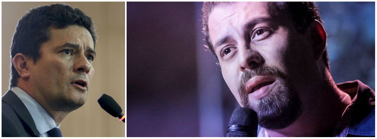 Boulos: o silêncio de Moro é um fato político grave (Foto: Esq.: Fabio Pozzebom - ABR / Dir.: Mídia Ninja) Boulos: o silêncio de Moro é um fato político grave