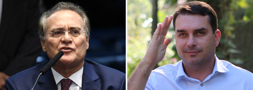 Elogio de Renan a Flávio Bolsonaro é atestado de fragilidade do governo Elogio de Renan a Flávio Bolsonaro é atestado de fragilidade do governo