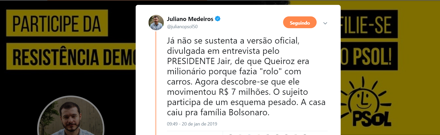 Juliano Medeiros: a casa caiu pra família Bolsonaro Juliano Medeiros: a casa caiu pra família Bolsonaro