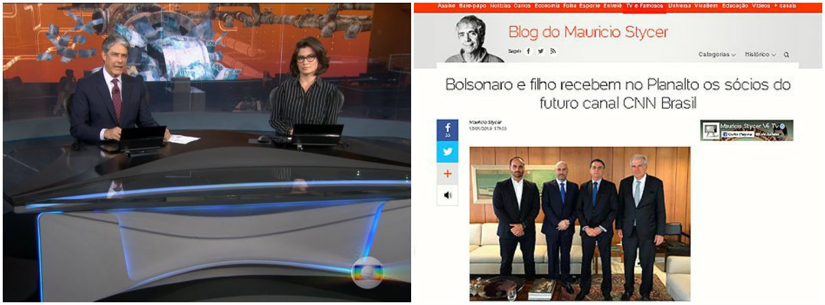 CNN e Record apresentam credenciais e Globo faz jornalismo sobre Bolsonaros CNN e Record apresentam credenciais e Globo faz jornalismo sobre Bolsonaros