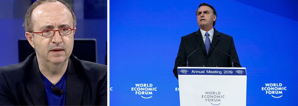 Reinaldo Azevedo: Bolsonaro foi medíocre em Davos Reinaldo Azevedo: Bolsonaro foi medíocre em Davos