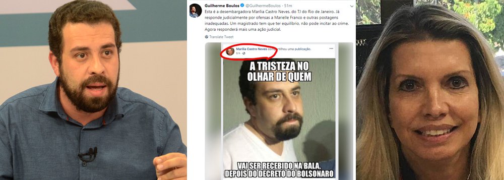 Juíza comemora liberação de armas incitando assassinato de Boulos Juíza comemora liberação de armas incitando assassinato de Boulos