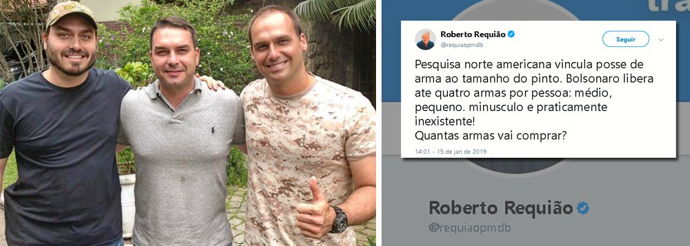 Requião cita pesquisa que associa posse de arma ao tamanho do pênis: quantas Bolsonaro vai comprar? Requião cita pesquisa que associa posse de arma ao tamanho do pênis: quantas Bolsonaro vai comprar?
