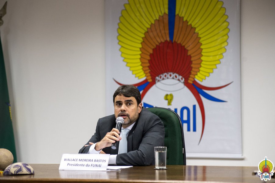 Presidente da Funai, Wallace Bastos pede exoneração do cargo (Foto: Acervo Funai/Mário Vilela) Presidente da Funai, Wallace Bastos pede exoneração do cargo