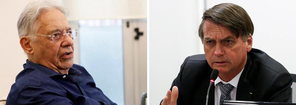 FHC alerta para possível queda de Bolsonaro (Foto: Reuters | PR) FHC alerta para possível queda de Bolsonaro
