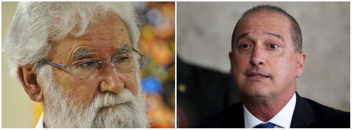 Suprassumo da estupidez, diz Boff sobre Onyx (Foto: Esq.: ABR / Dir.: Wilson Dias - ABR) Suprassumo da estupidez, diz Boff sobre Onyx