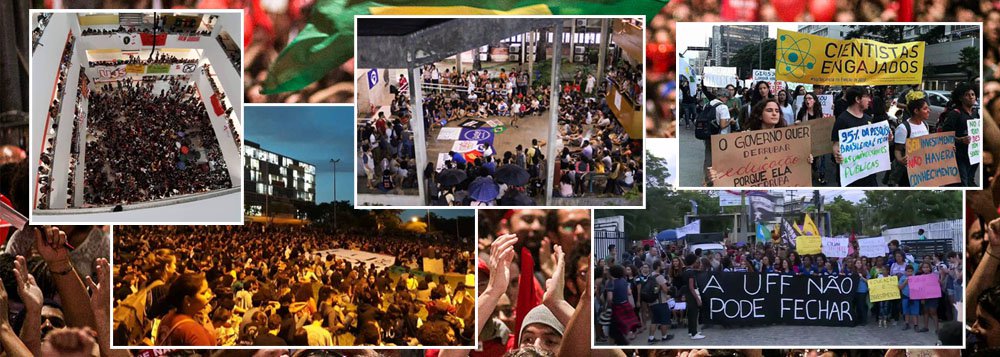 Tsunami contra o desmonte da educação tomará as ruas do Brasil nesta quarta-feira Tsunami contra o desmonte da educação tomará as ruas do Brasil nesta quarta-feira