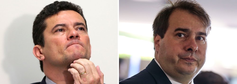 Na alça de mira da Lava Jato, Maia tenta pacto com Moro (Foto: Fotos: ABr) Na alça de mira da Lava Jato, Maia tenta pacto com Moro