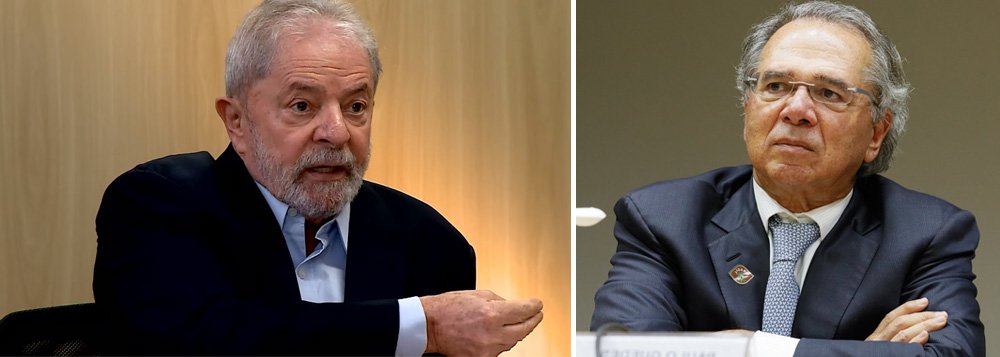 Lula: Guedes é do mercado, não se interessa pela fome dos aposentados (Foto: Reprodução | PR) Lula: Guedes é do mercado, não se interessa pela fome dos aposentados
