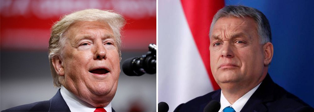 Trump recebe o líder húngaro de extrema-direita Trump recebe o líder húngaro de extrema-direita