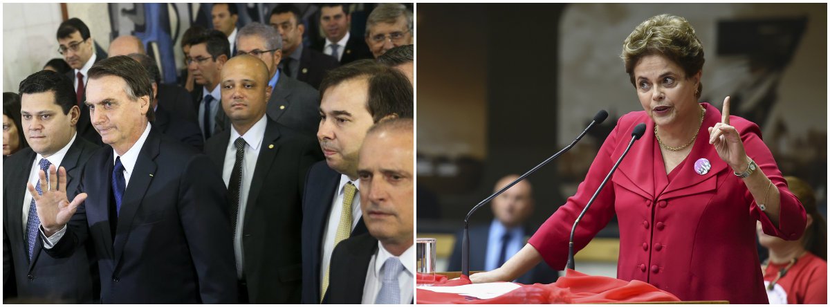 Dilma: 'Golpe tirou os monstros do armário e jogou economia no buraco' Dilma: 'Golpe tirou os monstros do armário e jogou economia no buraco'