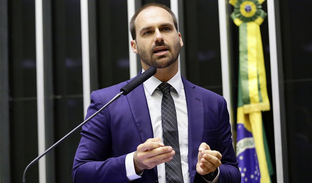 'A guerra está apenas começando', diz Eduardo Bolsonaro (Foto: Michel Jesus/Câmara dos Deputados) 'A guerra está apenas começando', diz Eduardo Bolsonaro