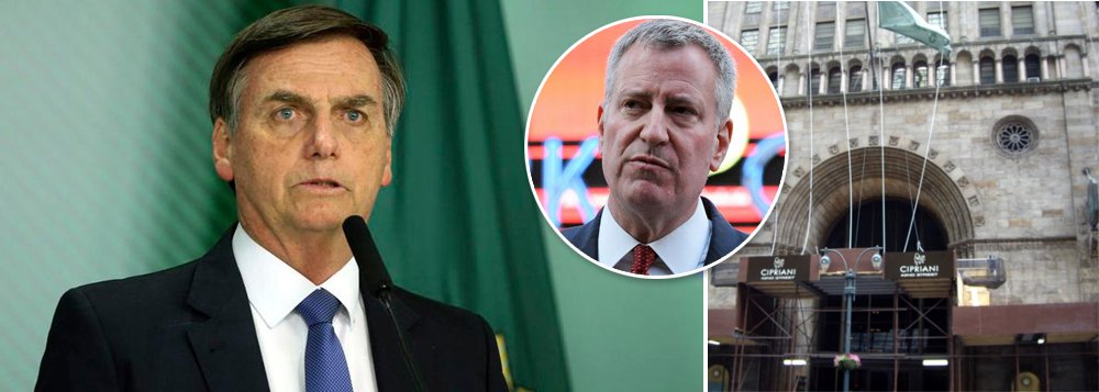 Prefeito de Nova York volta a detonar Bolsonaro Prefeito de Nova York volta a detonar Bolsonaro
