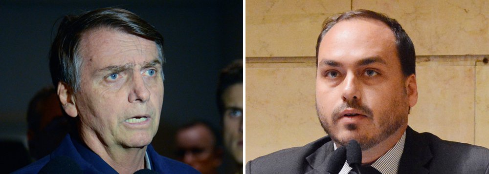 Bolsonaro defende temperamento de Carluxo: é normal dar caneladas Bolsonaro defende temperamento de Carluxo: é normal dar caneladas