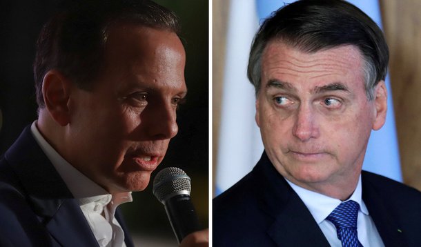 Doria começa a se descolar de Bolsonaro (Foto: Gov. SP | Reuters) Doria começa a se descolar de Bolsonaro