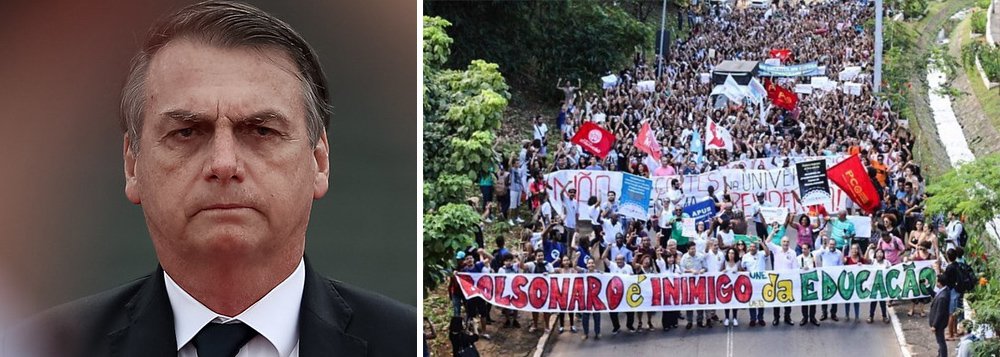 'Bolsonaro vai provar o gosto da pressão popular', diz presidenta da UNE (Foto: PR | Reprodução) 'Bolsonaro vai provar o gosto da pressão popular', diz presidenta da UNE