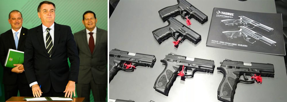 No faroeste de Bolsonaro, Taurus já prevê aumento na venda de armas No faroeste de Bolsonaro, Taurus já prevê aumento na venda de armas