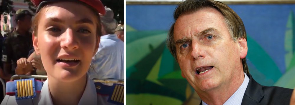 Estudante usada em publicidade do Governo pede ‘Ele não’ Estudante usada em publicidade do Governo pede ‘Ele não’