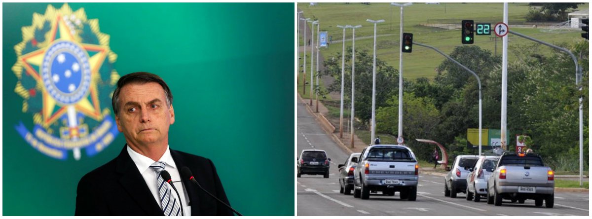 Contrariando Bolsonaro, técnicos de órgão federal defendem radares (Foto: Esq.: Reuters) Contrariando Bolsonaro, técnicos de órgão federal defendem radares