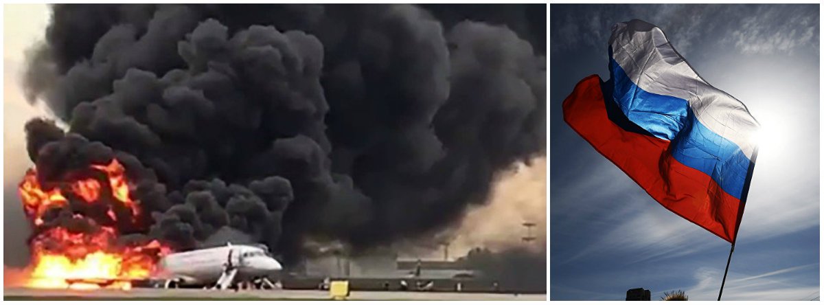 Mais de 40 morrem após avião fazer pouso de emergência na Rússia (Foto: Dir.: Sputnik) Mais de 40 morrem após avião fazer pouso de emergência na Rússia