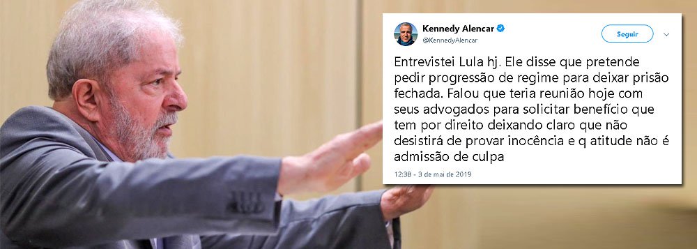 Lula pretende pedir progressão de regime para deixar prisão fechada www.brasil247.com - Lula pretende pedir progressão de regime para deixar prisão fechada