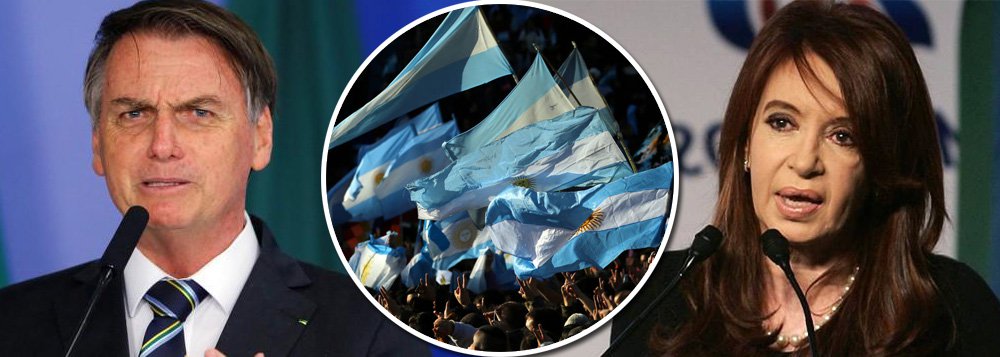 Bolsonaro volta a afrontar povo argentino e faz ameaça contra eleição de Cristina Kirchner (Foto: Fotos: Reuters) Bolsonaro volta a afrontar povo argentino e faz ameaça contra eleição de Cristina Kirchner
